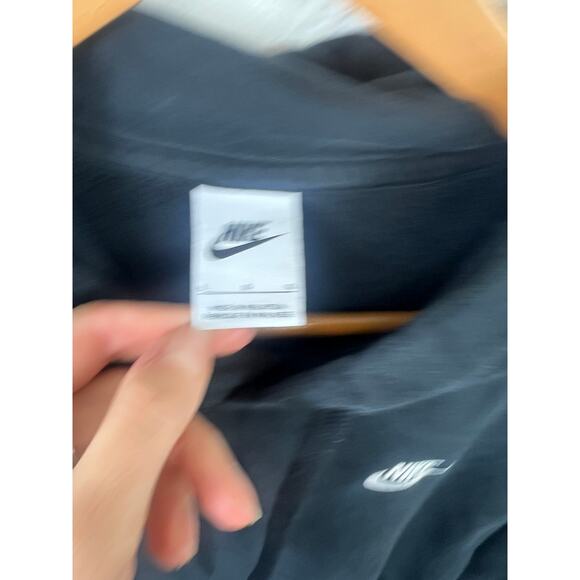 Nike Women's Logo Classic Fit Pullover Hoodie Long Sleeeve Black Size Large - Picture 7 of 9